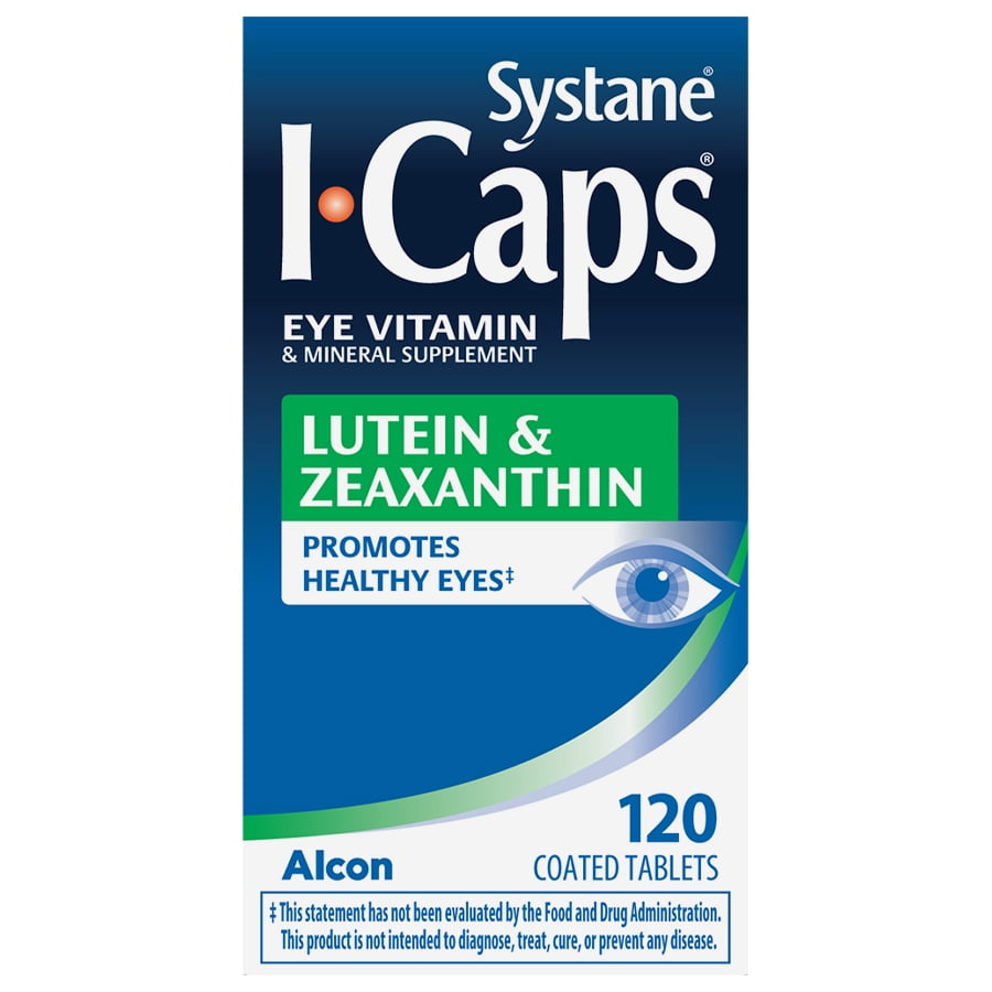Buy ICaps Lutein and Zeaxanthin Eye Vitamin Coated Tablets, 120 ct