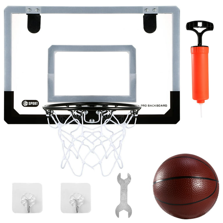 Best Buy: Mini Basketball Hoop with Ball and Breakaway Spring Rim for Over  the Door Play by Hey! Play! Red M350038