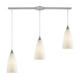 thumbnail image 1 of ElkGroup International Vesta 3 Light Pendant In Satin Nickel And White Glass, 1 of 4