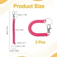 thumbnail image 2 of Uxcell Retractable Coil Spring Keychain, (6.7 Inch, Rose Red) (3 Pcs), Anti-Lost Stretch Cord Safety Key Chain with Lobster Clasp & Metal Key Ring, Suit For- Keys/Wallet/Cellphone, 2 of 7