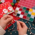 thumbnail image 6 of Christmas Clay Beads Bracelet Making Kit Holiday Jewelry DIY Project Set with Flat Polymer Heishi Beads Alphabet Letter Beads Spooky Ghost Pumpkin Charms for Festival Craft Supplies, 6 of 6