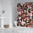 thumbnail image 3 of Waterproof Pioneer Shower Curtain 84x72 Inch Polyester Unique Colorful Floral Shower Curtain for Bathroom Hotel Home Decor with 12 Plastic Hooks, 3 of 5