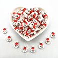 thumbnail image 1 of Cuentas de arcilla polimérica en forma de corazón, abalorios sueltos espaciadores para fabricación de joyas, accesorios de pulsera hechos a mano, 10mm, 30/60 piezas, 1 of 4