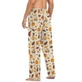 thumbnail image 6 of Men's Sleep Pants Lightweight Pjs Sleepwear Comfortable Lounge Pants Bottom Pants with Pocket Autumn and Thanksgiving, 6 of 7