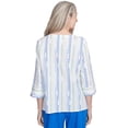 thumbnail image 2 of Alfred Dunner Womens Spliced Textured Jacquard Top, 2 of 4