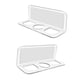 thumbnail image 4 of 2 soportes acrílicos para cepillos de pelo, resistentes al agua, para colgar en pared, para planchas de pelo, cepillos y armarios., 4 of 9