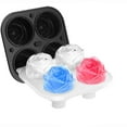 thumbnail image 6 of Silicone Rose Ice Cube Tray, Easy Release Large Novelty Ice Ball Machine Mold with Lid, Rose Shaped Spherical Ice Mold for Whiskey, Cocktails, Homemade Juice, Chilled Drinks, 6 of 9