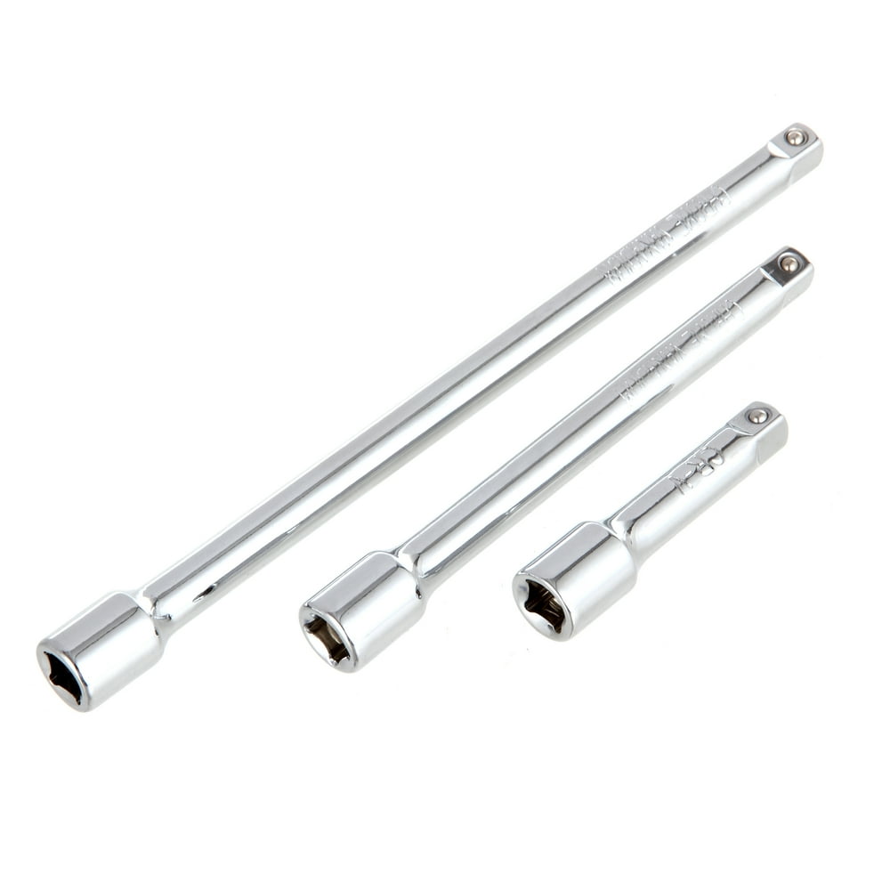 Hyper Tough 3 Piece 1/4 inch Drive Ratcheting Wrench Socket Extension