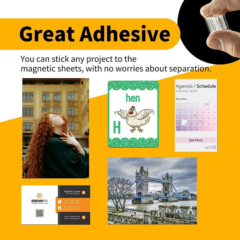 Craftopia 4 x6 Adhesive Magnetic Sheets 10 Pack  Flexible Peel & Die Cuts  for Card Making, 4x6 10 Pack - Kroger