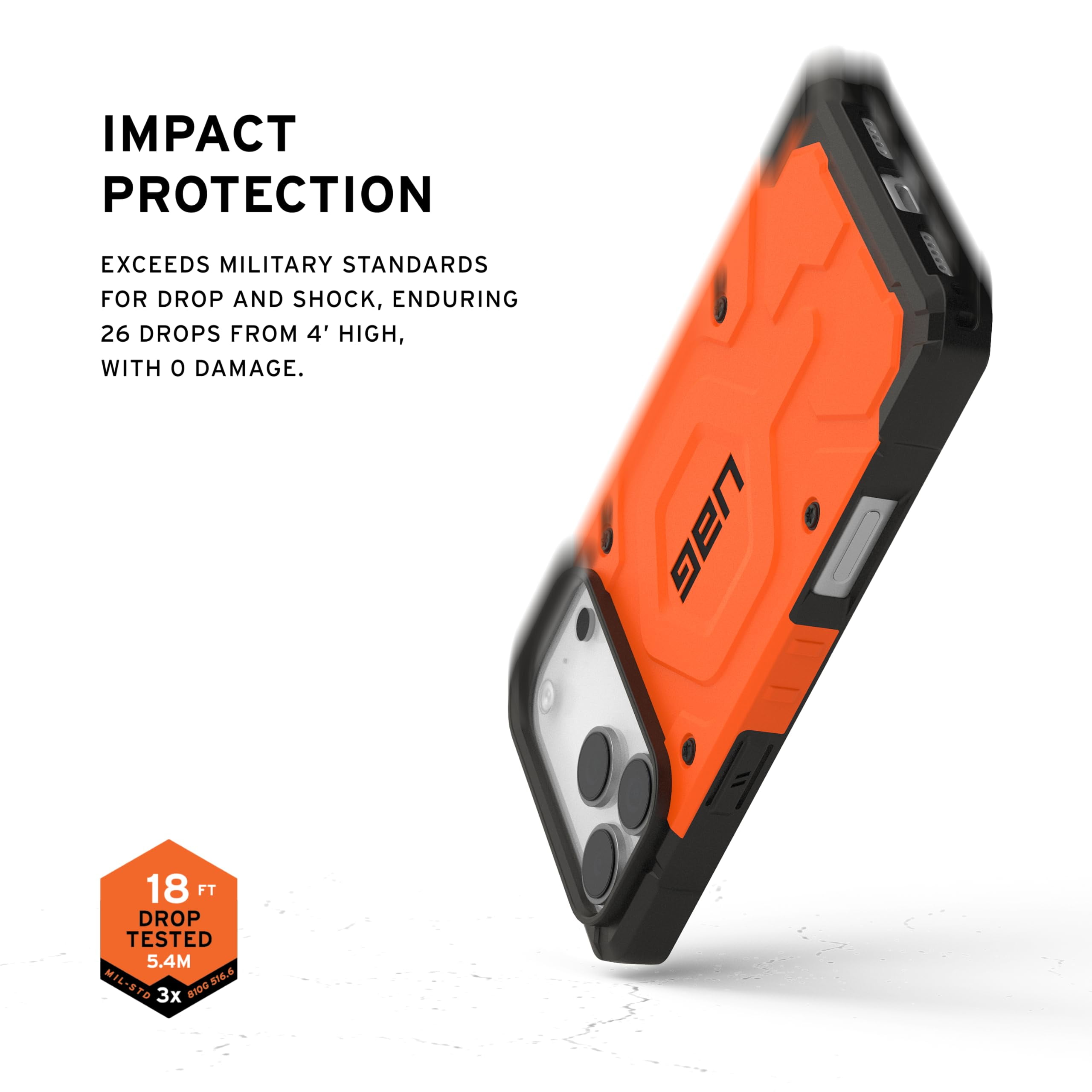 UAG iPhone 17 Pro Max Case Pathfinder - Compatible with MagSafe Military Grade Protective Cover, Orange