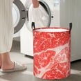 thumbnail image 4 of Picia Beef Steaks Large Laundry Basket, Waterproof, Freestanding Laundry Hamper, Collapsible Tall Clothes Hamper with Extended Handles-Medium, 4 of 8