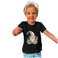 thumbnail image 4 of Penkiiy T-Shirts de Pâques pour Enfants Garçons Filles Mode Mignon Nain de Pâques Imprimé Col Rond Manches Courtes 3 Ans Noir, 4 of 4
