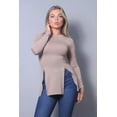 thumbnail image 3 of Sleek & Chic Fall Long Sleeve Slitted Top S, 3 of 20