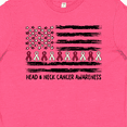 thumbnail image 4 of Inktastic Head and Neck Cancer Awareness- Flag and Ribbon Youth T-Shirt, 4 of 5