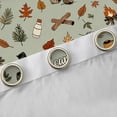 thumbnail image 4 of Erosebridal Happy Camping Adventure Black Out Curtains,Rustic Cabin Jungle Bear Curtains Pack of 2 (42x63 Each) For Kids, 4 of 7
