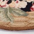 thumbnail image 3 of Safavieh Chelsea Elton Bordered Wool Area Rug, Black/Brown, 8' x 8' Round, 3 of 11