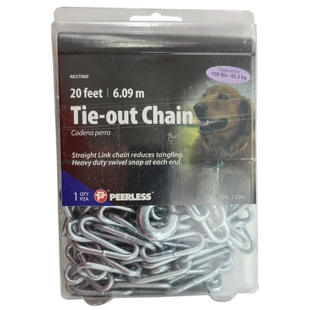 

Peerless Chain 20 Foot Heavy-Duty Tie-Out Chain #4837060