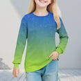 thumbnail image 2 of Lovzfmll Chandail à Col Rond Imprimé à Manches Longues pour Filles, Chandail Décontracté à Enfiler pour Petites Filles de 7 Ans, 2 of 8