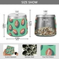 thumbnail image 2 of Yayeee Ashtray with Lid for Cigarette Smokeless Stainless Steel Home Ash Holder, Brown American Footballs, 2 of 7