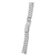 thumbnail image 5 of Brazalete de acero inoxidable de 22 mm con eslabones macizos y extremo curvo, incluye 4 pasadores de resorte (plateado)., 5 of 7