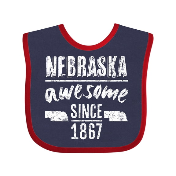 Inktastic Nebraska Awesome Since 1867 Boys or Girls Baby Bib