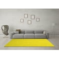 thumbnail image 3 of Ahgly Company Machine Washable Indoor Rectangle Abstract Yellow Contemporary Area Rugs, 6' x 9', 3 of 4