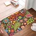 thumbnail image 5 of Disketp Hippie Peace Love Mat For Front Door Outside - Doormat Outdoor Entrance - Welcome Mats Outdoor,Outside Entry And Outdoor Entrance 16''X24'', 5 of 9
