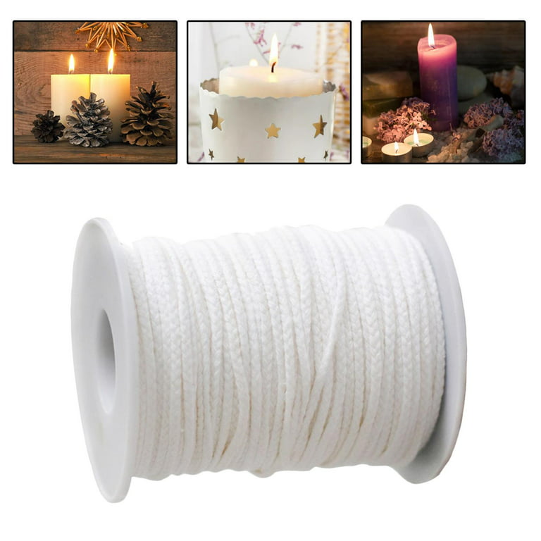 Candle Wick 400 ft Braided Candle Wick Core Braided Wick for Candle Making  DIY(1224yard/400 Foot) 