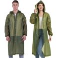 thumbnail image 1 of HWZWT 2 Pack Ponchos Imperméables pour Adultes - Imperméables Réutilisables d'Urgence avec Capuche et Cordon de Serrage - Ponchos Légers, 1 of 5