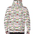 thumbnail image 7 of Daiia Pig And Watermelon for Men's Fashion Hoodies & Sweatshirts with Kangaroo Pocket Hooded Sweatshirt Breathable & Moisture Wicking-Small, 7 of 7
