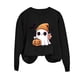 thumbnail image 2 of Ailaofu Womens Halloween Crewneck Sweatshirt Cute Long Sleeve Graphic Pullover Tops Fall Fashion Clothes, 2 of 4