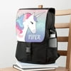 Pastel Unicorn Personalized Flap Backpack