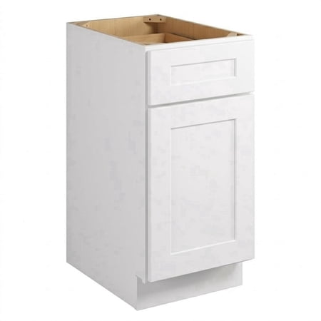 LUXEYARD Kitchen Base Cabinets Sideboard Storage Cabinet Entryway Cabinet with 1-Drawer & Adjustable Shelf 15 W X 24 D X 34.5 H