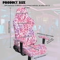 thumbnail image 7 of Pzuqiu Pink Leopard Print 4 Pack Computer Game Chair Cover Elastic Rotating Backrest and Seat Protectors Comfortable Office Decorations for Home, Shop, Office, 7 of 7