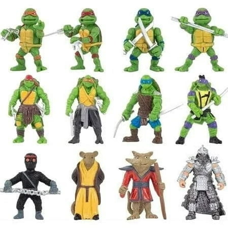 12pcs Ninja Turtles Toys - TMNT Action Figures - Ninja Turtles Toy Set - Turtles Cake Toppers 2 inch