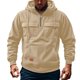 thumbnail image 4 of MHFRRA Sudadera Informal con Capucha y Mangas Raglán de Pana para Hombre, con Bolsillos con Cremallera, para Uso Diario En Otoño E Invierno Caqui, 4 of 4