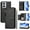 Black, variant on For Moto Moto G85 G84  Zipper Wallet Case，Senior PU Leather Card Slots Magnetic Clasp Shockproof Protective Cover Case