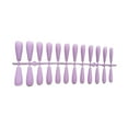 thumbnail image 1 of False Nail Tips Shiny Color Super Shiny Solid Color Reusable Coffin Manicure Tools Press Lady Detachable DIY Accessories Artificial Fingernails Pink Purple, 1 of 7
