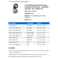 thumbnail image 2 of Air Conditioning and Power Steering Accessory Belt Tensioner - Compatible with 2005 - 2011 Cadillac STS 2006 2007 2008 2009 2010, 2 of 2