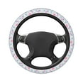 thumbnail image 3 of Disketp Flamingo and Pineapple Elastic Microfiber Steering Wheel Cover for Truck,SUV,Cars,Universal 15 inch,Anti-Slip, 3 of 8