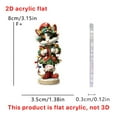 thumbnail image 2 of Adornos Navideños Planos 2D de Acrílico para Niños | Acrílico Ligero y Resistente | Regalo Ideal para Niños | Decoración Versátil | Fácil de Colgar | 1 Colgante, 2 of 3