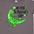 thumbnail image 4 of Inktastic My 1st St. Patrick's Day- green dinosaur Boys or Girls Toddler T-Shirt, 4 of 5