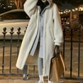 thumbnail image 2 of NAFUU Womens Long Jackets Oversized Jacket Hooded Warm Winter Coats With Pockets Long Fuzzy Jackets Comfortable Outerwear Trendy Clothing Top, 2 of 9