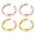 thumbnail image 3 of 4Pcs Balance Energy Finger Loop Lymphatic Drainage Rings Lymph Detox Hand Ornament, 3 of 8