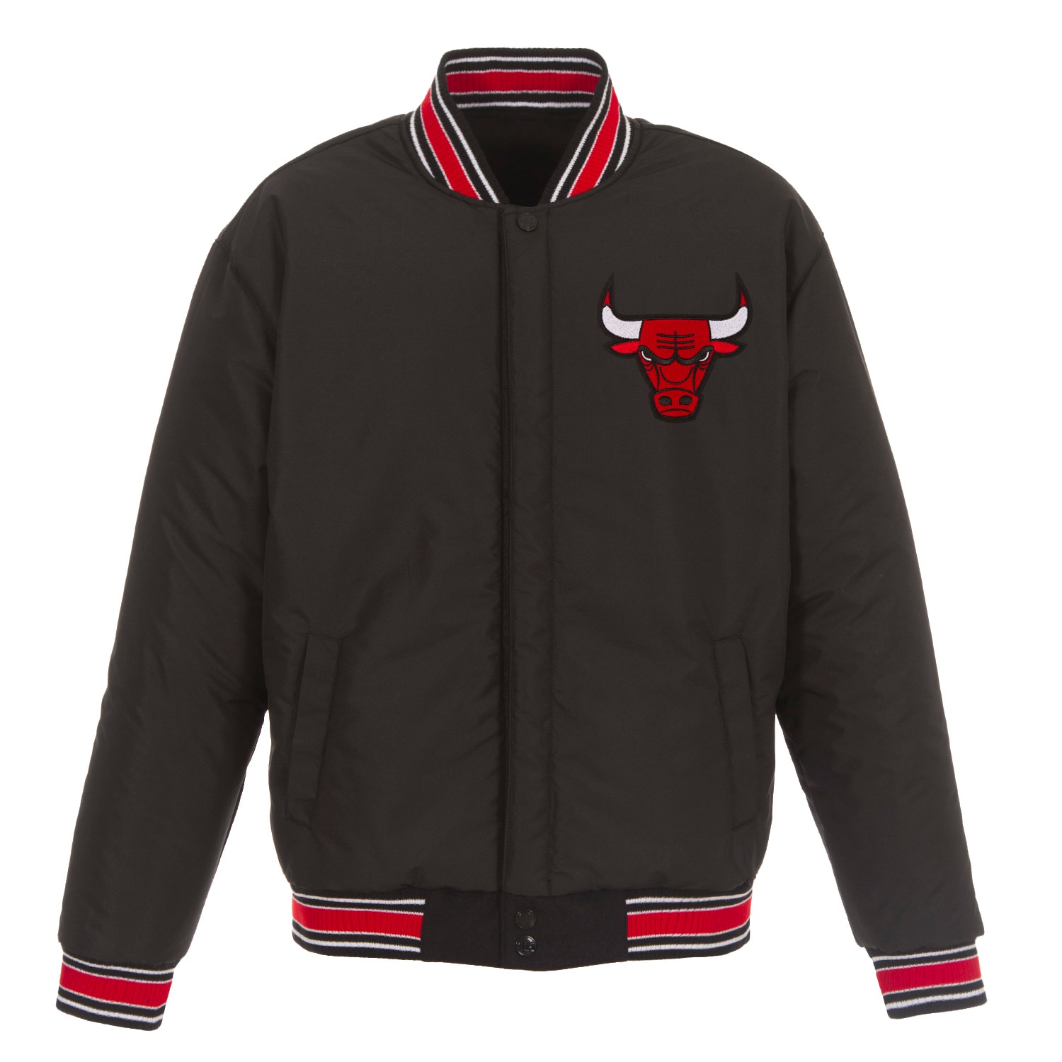 Red Chicago Bulls Reversible Wool 