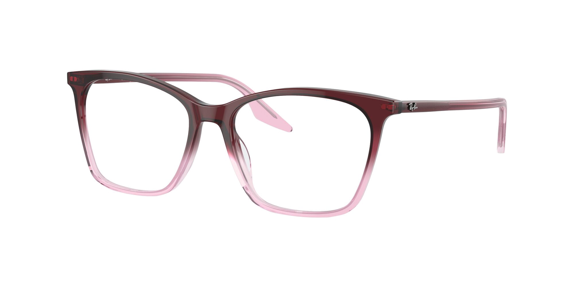 Ray-Ban Optics Glasses RB5422 Prescription Eyeglasses with Case, Red Gradient Pink with Demo Lens, Size 54