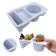 thumbnail image 3 of Bandeja Contenedores Bocadillos Estante Almacenamiento Playa Con Portavasos para Bogg Bag () White, 3 of 9