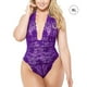 thumbnail image 1 of Body de encaje sexy para mujer Ropa interior Floral Deep V Halter Ropa de dormir Ropa de dormir seitruly XX000142-17, 1 of 7