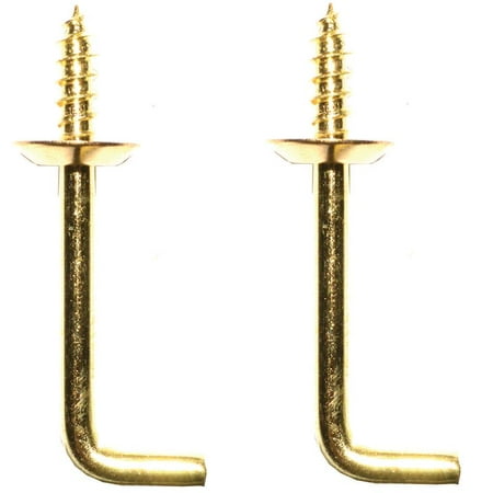 - ProSource 5760996 Rust-Resistant Shoulder Hook 9/64 in Wire Solid Brass Brass Plated