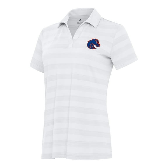 Women's Antigua White Boise State Broncos Tunnel Polo